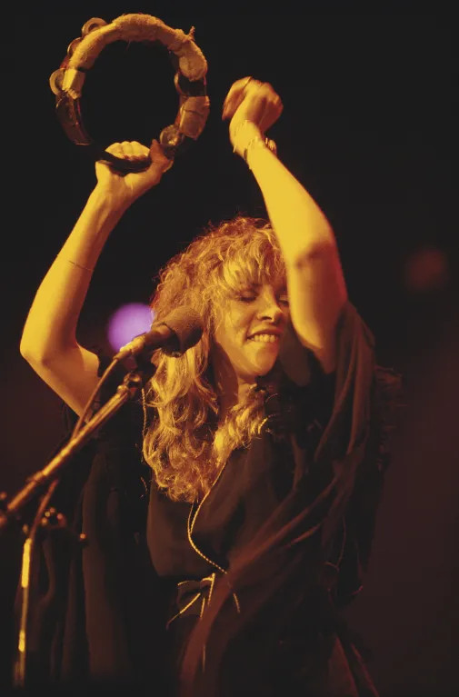 Stevie Nicks of Fleetwood Mac performs live on stage with the group circa 1978.