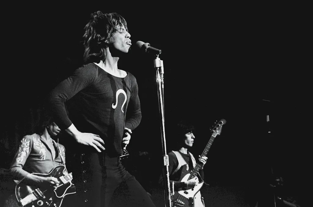 Mick Jagger of The Rolling Stones perform on stage at Madison Square Garden, November 28, 1969.